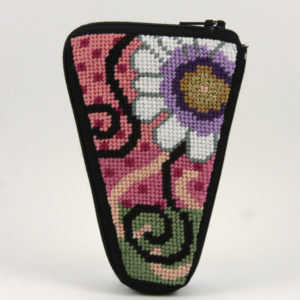 click here to view larger image of Stitch/Zip - Daisy Swirl Scissor Case  (needlepoint kits)