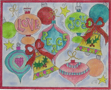 click here to view larger image of Ornament Collage (hand painted canvases)