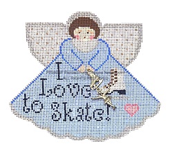 click here to view larger image of Skate Angel w/Charms (hand painted canvases)