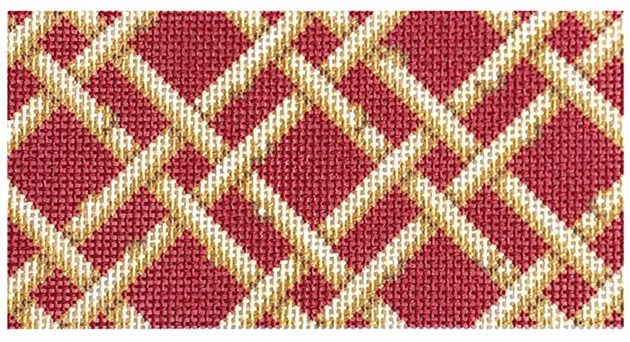 click here to view larger image of Woven Bamboo/Red Insert (printed canvas)