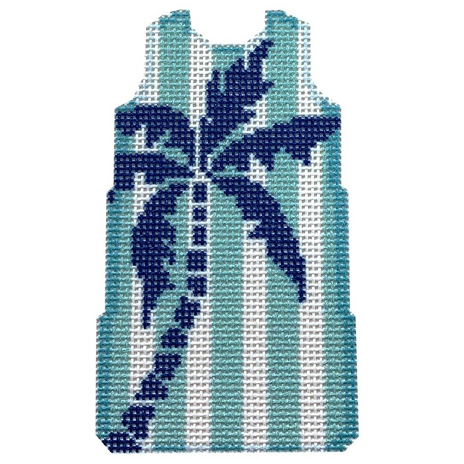 click here to view larger image of Palm Tree/Aqua Mini Shift (printed canvas)