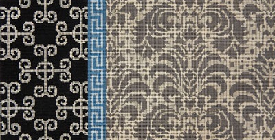 click here to view larger image of Medallion Damask in Beige (hand painted canvases)