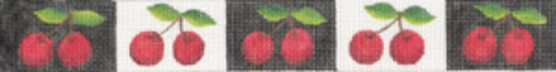 click here to view larger image of Cherries Belt (hand painted canvases)