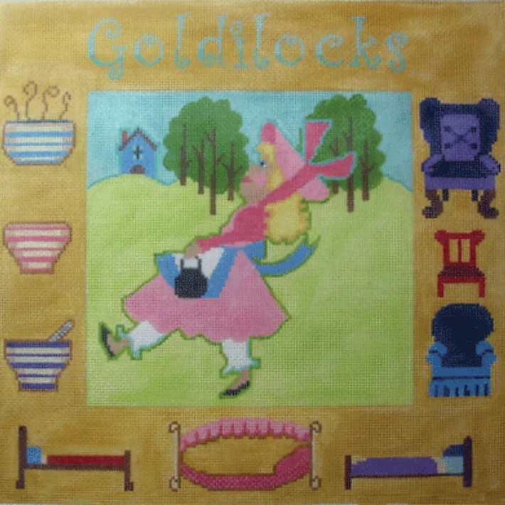 click here to view larger image of Goldilocks (hand painted canvases)