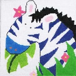 click here to view larger image of New Zoo - Zebra (hand painted canvases)