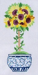 click here to view larger image of Small Sunflower Topiary (hand painted canvases)