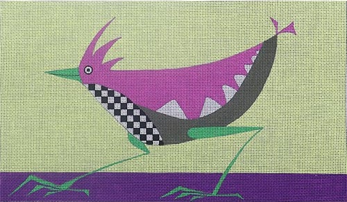 click here to view larger image of Checker Breasted Green Foot - 18M (hand painted canvases)