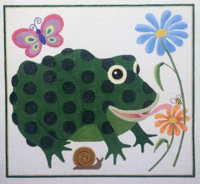 click here to view larger image of Dottie the Bullfrog - 13M (hand painted canvases)