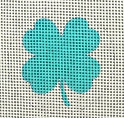 click here to view larger image of Teal Clover  - 18M (hand painted canvases)