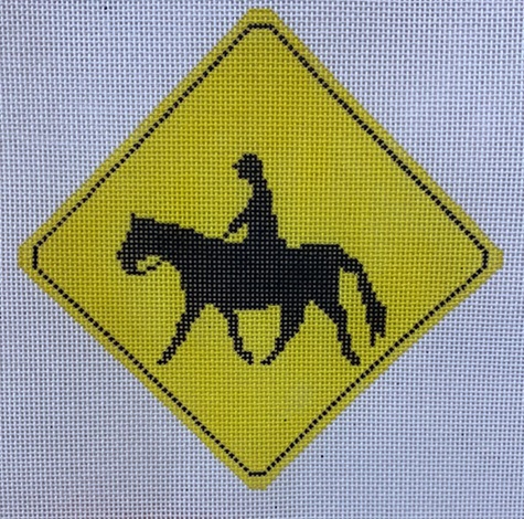 click here to view larger image of Equestrian Crossing (hand painted canvases)