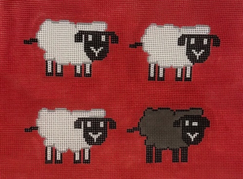 click here to view larger image of Black Sheep (hand painted canvases)