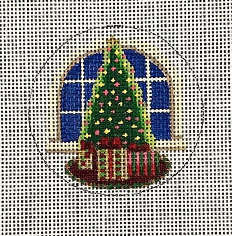 click here to view larger image of Christmas Tree Ornament  (hand painted canvases)