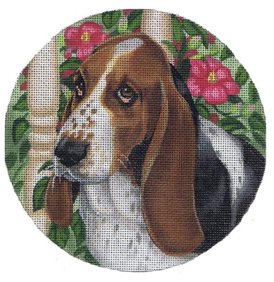 click here to view larger image of Basset Hound (hand painted canvases)