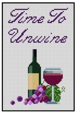 click here to view larger image of Time To Unwine (hand painted canvases)