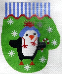 click here to view larger image of Penguin Mitten (hand painted canvases)