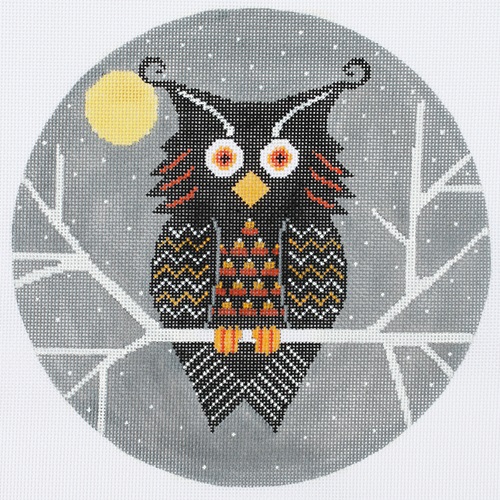 click here to view larger image of Halloween Night Owl (Shelly Tribbey) (hand painted canvases)