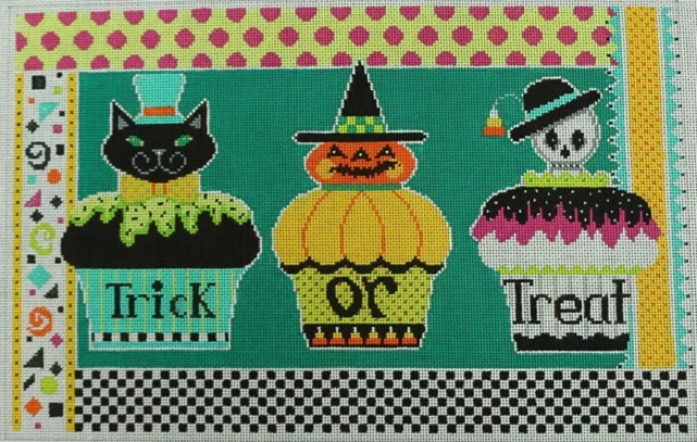 click here to view larger image of Halloween Cupcakes (Shelly Tribbey) (hand painted canvases)