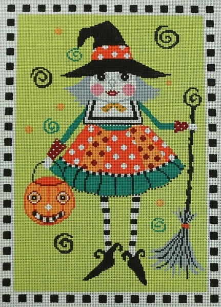 click here to view larger image of Whimsical Witch (Shelly Tribbey) (hand painted canvases)