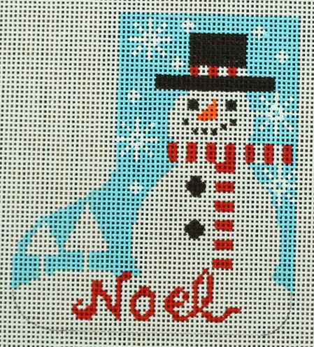 click here to view larger image of Skate - Noel Snowman (Shelly Tribbey) (hand painted canvases)