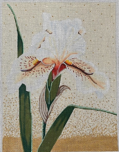 click here to view larger image of White Iris (Kathryn Molineux) (hand painted canvases)