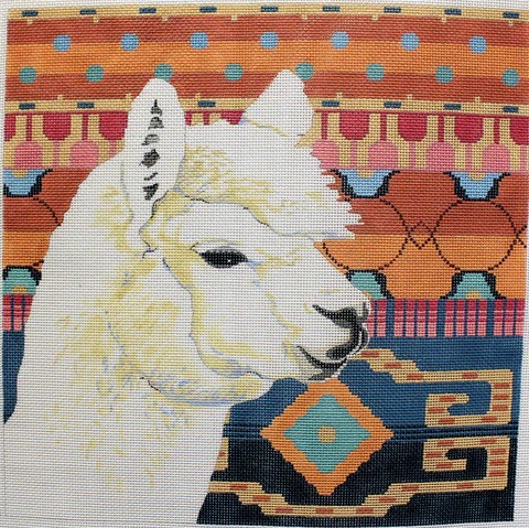 click here to view larger image of Alpaca (Kathryn Molineux) (hand painted canvases)