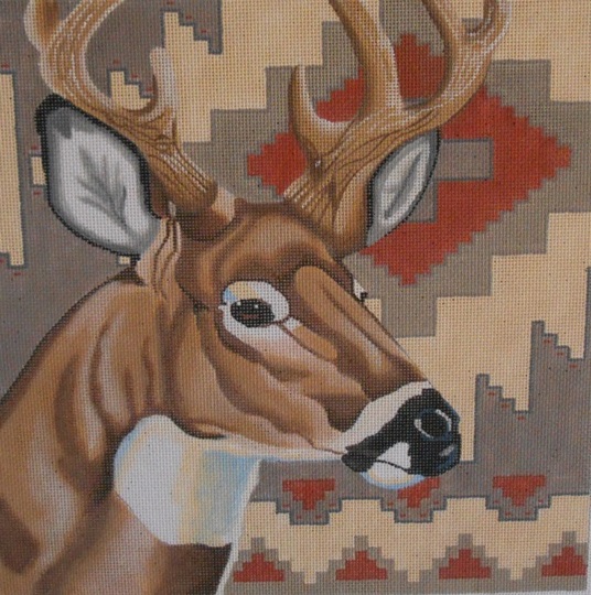 click here to view larger image of White Tailed Deer (Kathryn Molineux) (hand painted canvases)