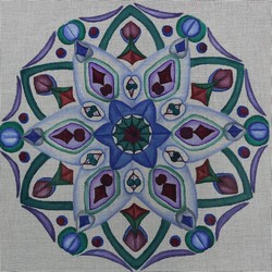 click here to view larger image of Blue Kaleidoscope (Robbyns Nest) (hand painted canvases)