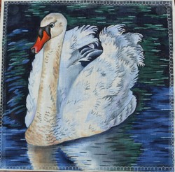 click here to view larger image of Elegant Swan (Robbyns Nest) (hand painted canvases)