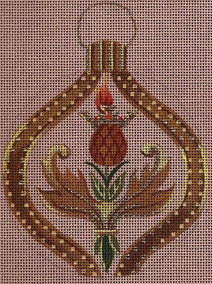 click here to view larger image of Plantagenet Ornament (hand painted canvases)