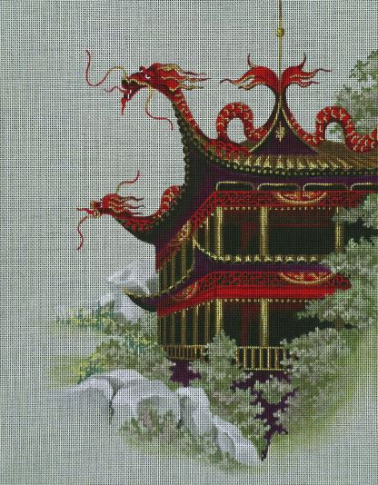 click here to view larger image of Fortress of the Red Dragon (hand painted canvases)