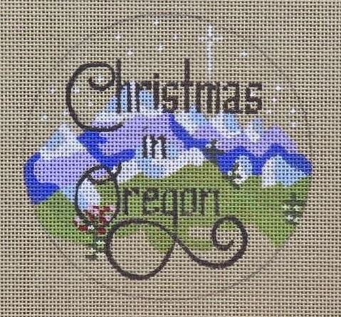 click here to view larger image of Christmas in Oregon (hand painted canvases)