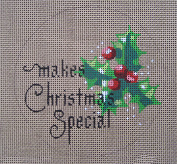 click here to view larger image of __________ Makes Christmas Special (hand painted canvases)