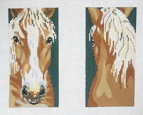 click here to view larger image of Horse EGC. Front & Back (hand painted canvases)