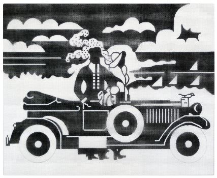 click here to view larger image of Motoring at the Sea (hand painted canvases)