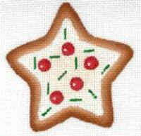 click here to view larger image of Star Cookie (hand painted canvases)