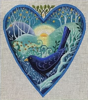 click here to view larger image of First Song Heart, The (hand painted canvases)