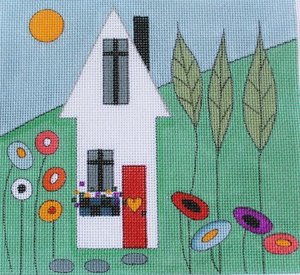 click here to view larger image of Tiny Cottage (hand painted canvases)