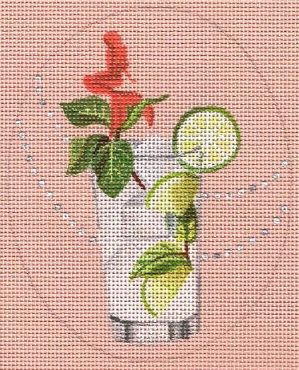 click here to view larger image of Summer Sips - Mojito  (hand painted canvases)