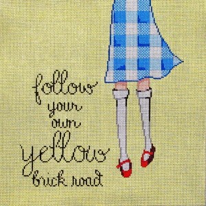 click here to view larger image of Follow Your Own Yellow Brick Road (hand painted canvases)