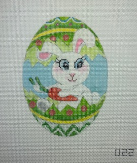 click here to view larger image of Bunny - Lime (hand painted canvases)