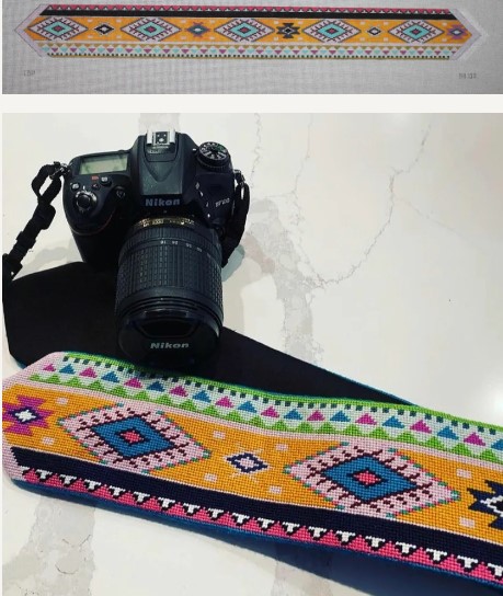 click here to view larger image of Boho Belt  - Southwestern Pattern (hand painted canvases)