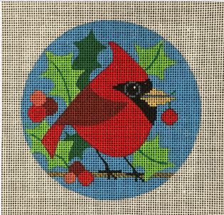 click here to view larger image of Cutesy Cardinal (hand painted canvases)