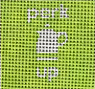 click here to view larger image of Perk Up (hand painted canvases)