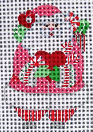 click here to view larger image of Valentine Santa (hand painted canvases)