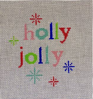 click here to view larger image of Holly Jolly (hand painted canvases)