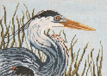 click here to view larger image of Great Blue Heron Head - 18M (hand painted canvases)