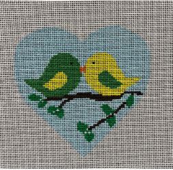 click here to view larger image of Lovebirds (hand painted canvases)