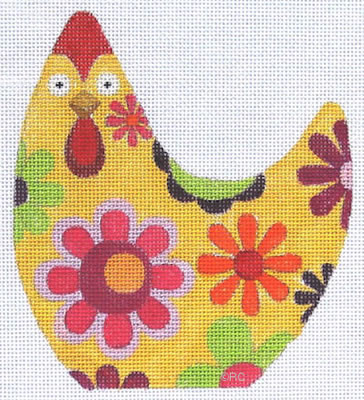 click here to view larger image of Yellow Chicken (hand painted canvases)