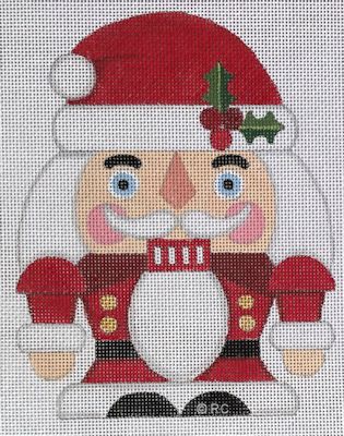 click here to view larger image of Short Santa Nutcracker (hand painted canvases)