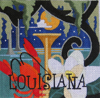 click here to view larger image of Louisiana (hand painted canvases)